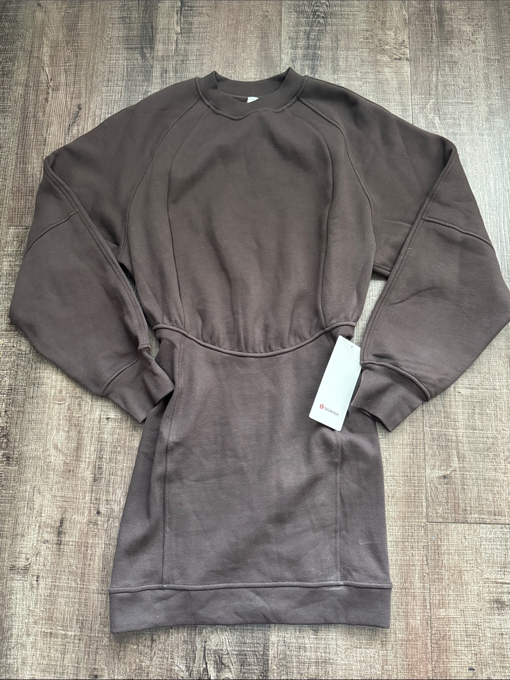 lululemon athletica Brown Scuba LS Dress NWT